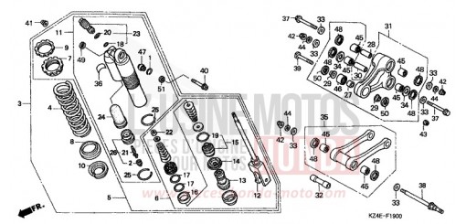 REAR CUSHION CR125RY de 2000